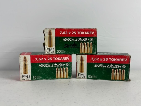 150rds 7.62 Tokarev Ammo