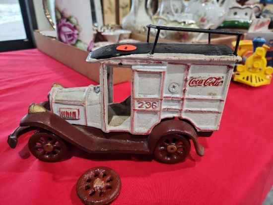 Cast Iron Coca Cola Delivery Truck