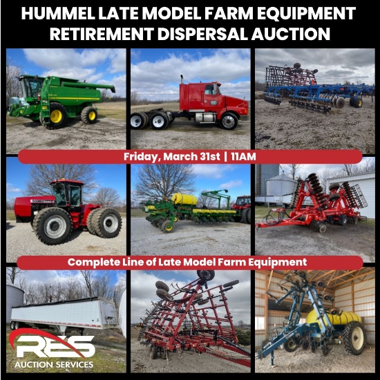 Hummel Late Model Farm Equipment Auction
