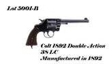 Colt 1892 DA 38 38LC Double Action Revolver