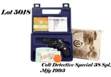 Colt Detective Special 38SPL Double Action Revolver