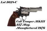 Colt Trooper MKIII 357MAG Double Action Revolver