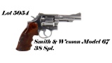 Smith & Wesson 67 38SPL Double Action Revolver