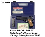 Colt Gold Cup National Match 45ACP Semi Auto Pistol