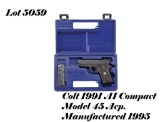 Colt M1991A1 Compact 45ACP Semi Auto Pistol