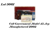 Colt Government Model 45ACP Semi Auto Pistol