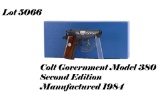 Colt Government Model Second Edition 380ACP Semi Auto Pistol