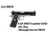 Colt 1911 Combat Elite 45ACP Semi Auto Pistol