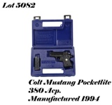 Colt Mustang PocketLite 380ACP Semi Auto Pistol