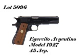 Egercito Argentino 1927 45ACP Semi Auto Pistol