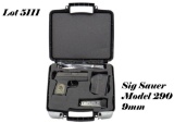 Sig Sauer 290 RS 9mm Semi Auto Pistol