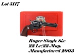 Ruger Single Six 22LR/22WMR Single Action Revolver