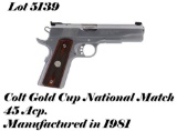 Colt 1911 Gold Cup National Match 45ACP Semi Auto Pistol