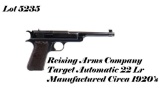 Reising Arms Company Target Automatic 22LR Semi Auto Pistol