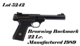 Browning Buck Mark 22LR Semi Auto Pistol