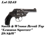 Smith & Wesson Break Top 38SW Double Action Revolver