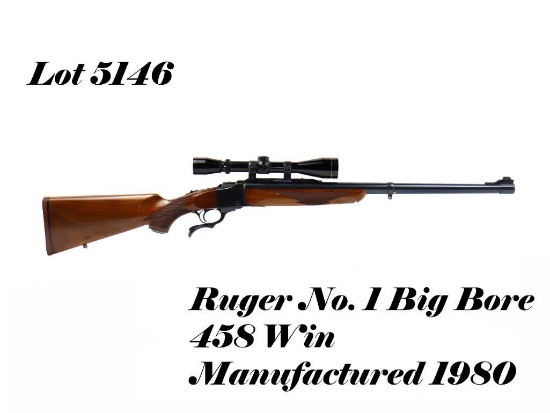 Ruger No.1 458WIN MAG Single Shot Rifle