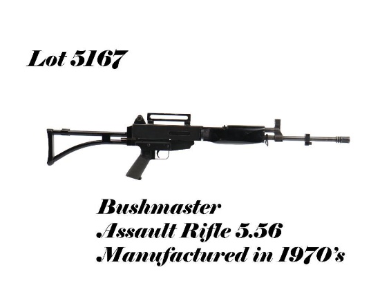 Bushmaster Assault Rifle 5.56MM Semi Auto Rifle