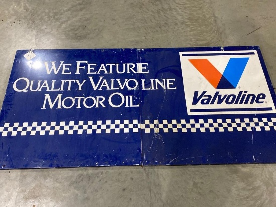 Valvoline 2pc Motor Oil Sign