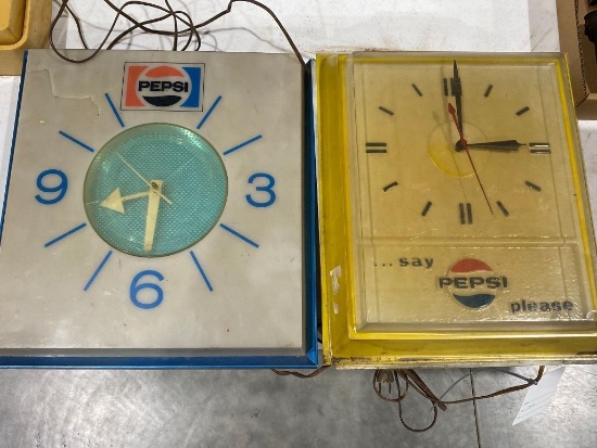 (2) Pepsi Clocks