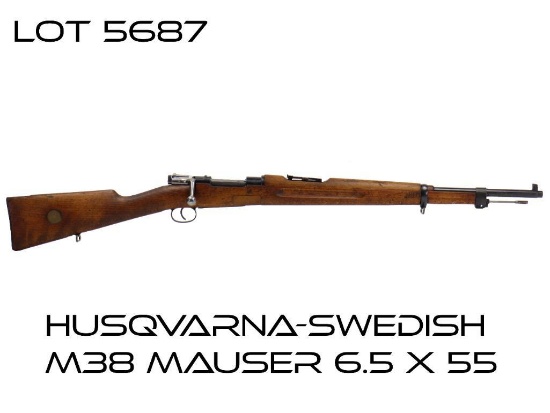 Husqvarna-Swedish Mauser M-38 6.5x55 Bolt Action Rifle