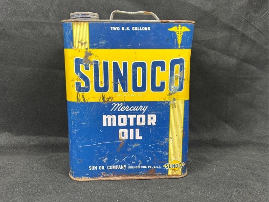 "ABSOLUTE" Sunoco 2 gal Mercury Oil Can