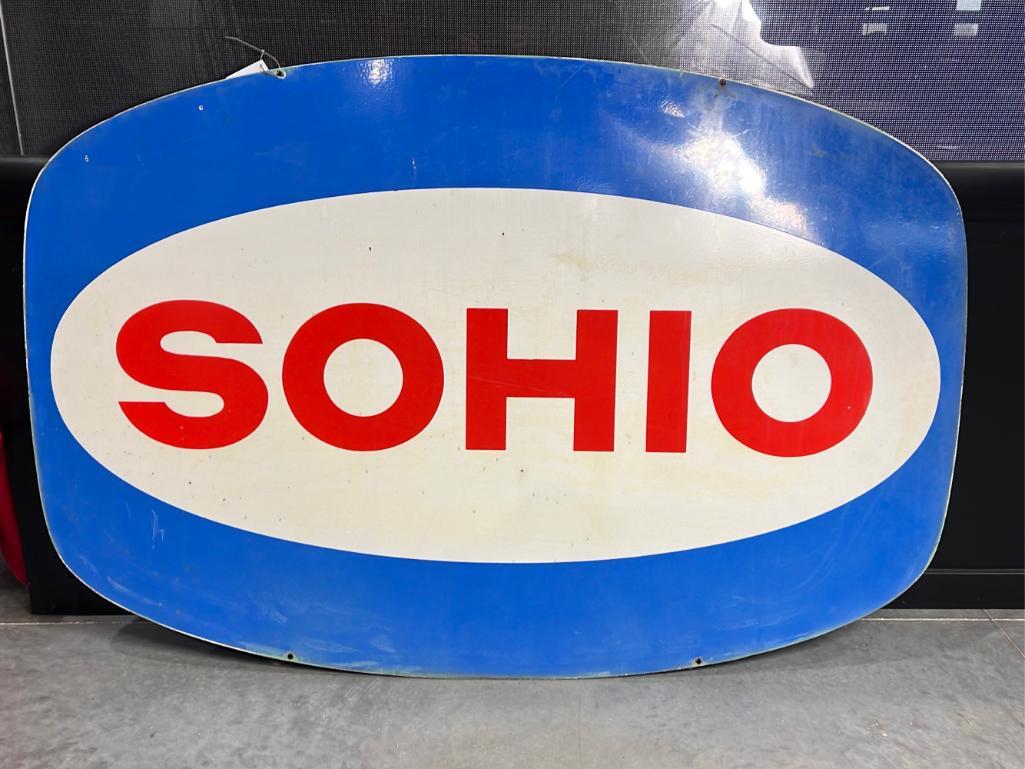 レトロ看板☆　SOCONY ソコニー　両面看板　 揮発油 　コレクション 70