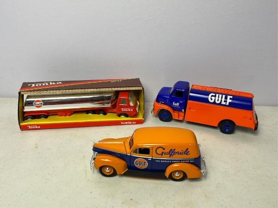 (3) Gulf Gas Trucks
