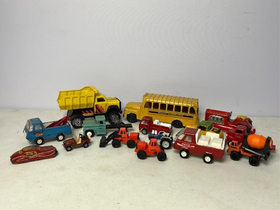 Assorted Hubbly Bus & Tonka Trucks