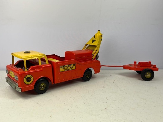 Ny-Lint Utility Truck & Trailer Toy