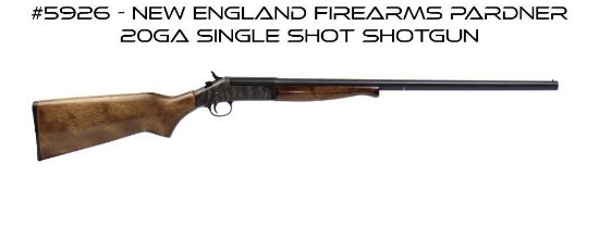 New England Firearms Pardner 20Ga Single Shot Shotgun