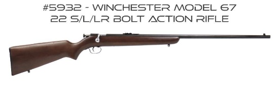 Winchester Model 67 22 S/L/LR Bolt Action Rifle