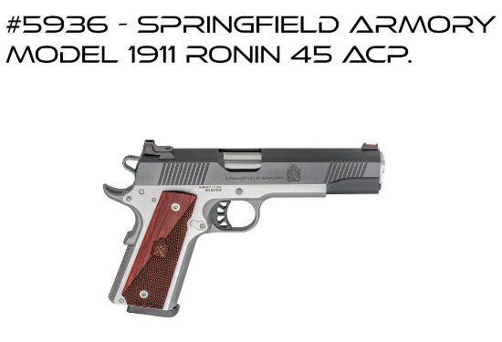 Springfield Armory Model 1911 Ronin 45 Acp. Semi Auto Pistol