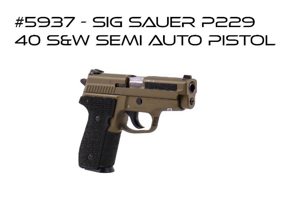 Sig Sauer P229 40 S&W Semi Auto Pistol