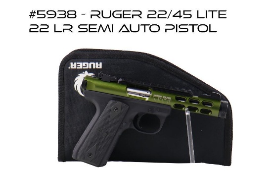 Ruger 22/45 Lite 22 Lr Semi Auto Pistol