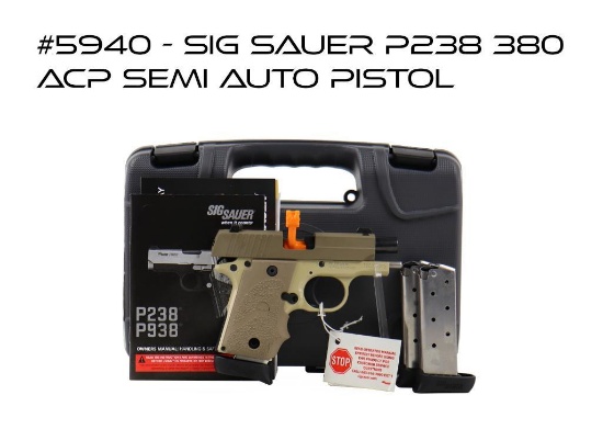 Sig Sauer P238 380 Acp Semi Auto Pistol