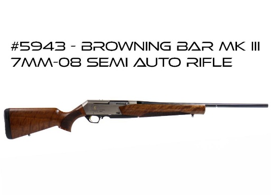 Browning BAR Mk III 7mm-08 Semi Auto Rifle