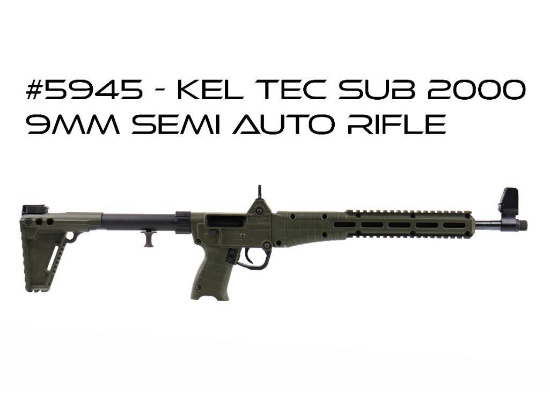 Kel Tec Sub 2000 9mm Semi Auto Rifle
