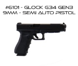 Glock G34 Gen3 9mm Semi Auto Pistol