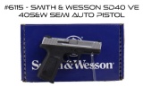Smith & Wesson SD40 VE 40S&W Semi Auto Pistol