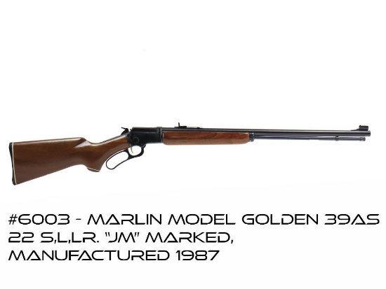 Marlin Model Golden 39AS 22 S,L,LR Lever Action Rifle