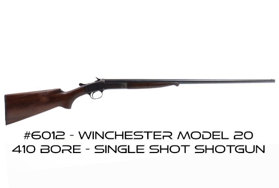 Winchester Model 20 410 Bore Single Shot Shotgun