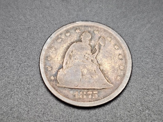 1875 S Seated Liberty Twenty Cent Piece
