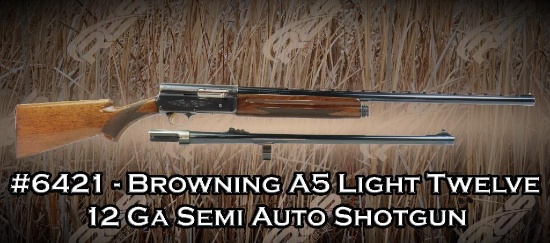 Browning A5 Light Twelve 12 Ga Semi Auto Shotgun