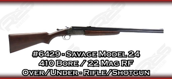 Savage Model 24 410 Bore / 22 Mag RF Over/Under - Rifle/Shotgun