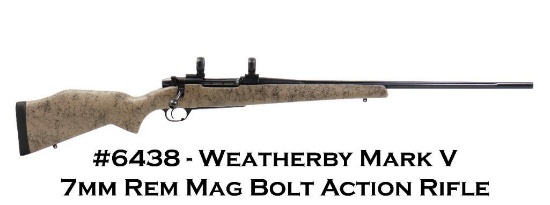 Weatherby Mark V 7mm Rem Mag Bolt Action Rifle