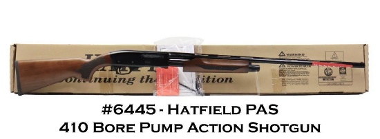 Hatfield PAS 410 Bore Pump Action Shotgun