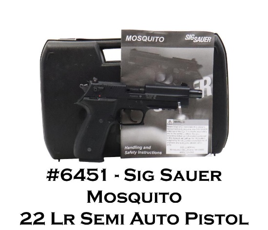 Sig Sauer Mosquito 22 Lr Semi Auto Pistol