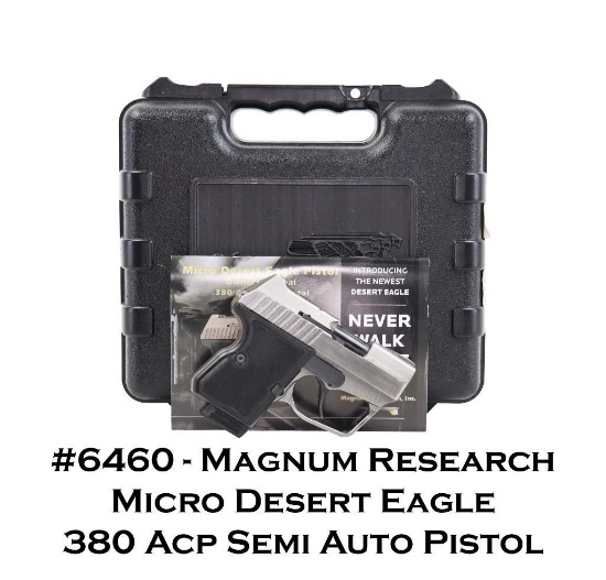 Magnum Research Micro Desert Eagle 380 Acp Semi Auto Pistol