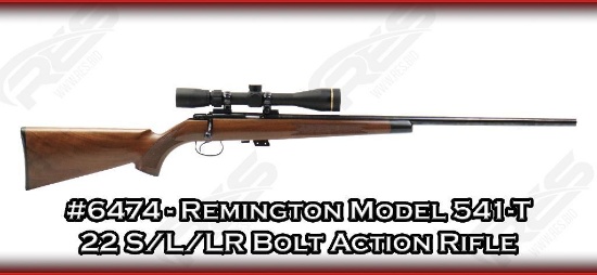 Remington Model 541-T 22 S/L/LR Bolt Action Rifle
